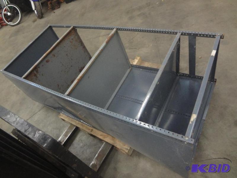 lot 73 image: 36&quotx8ft 3-Level Steel Shelf...