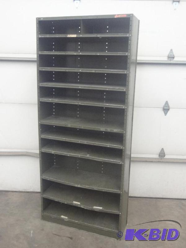 lot 9 image: 36&quotx7ft Steel Shop Shelf...