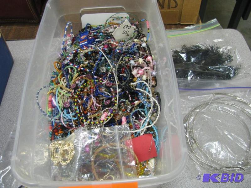 large lot of misc. jewelry for craf...