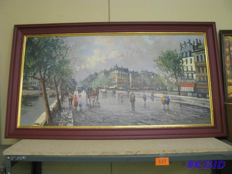 vintage large framed print...