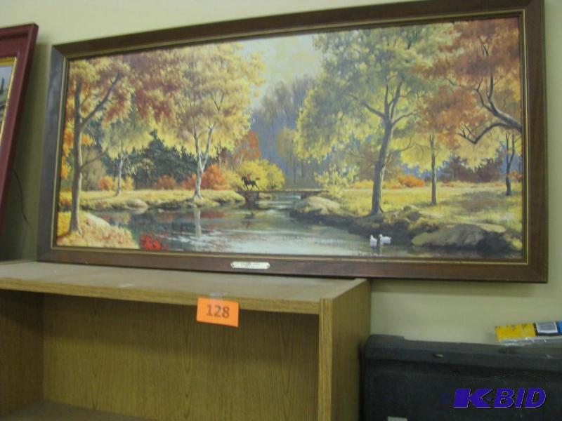 vintage large framed print...