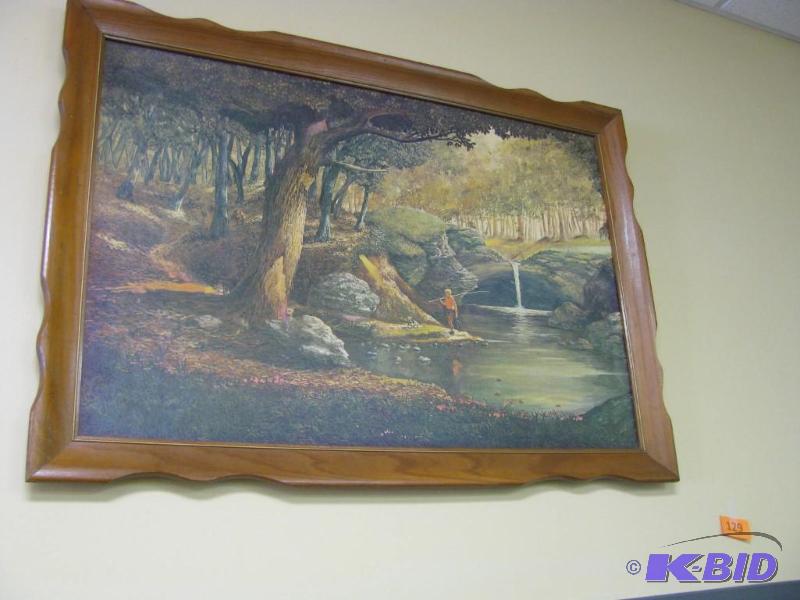 vintage large framed print...