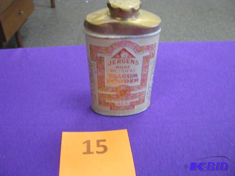 vintage Jergans Rose talcum powder ...