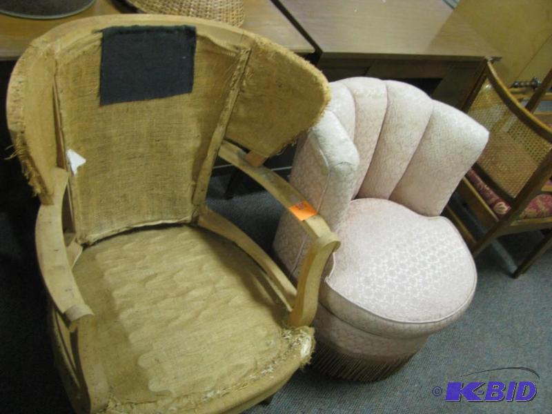 two vintage chairs, nice solid proj...