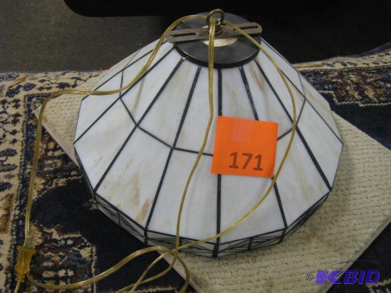 vintage craftsman style swag lamp, ...