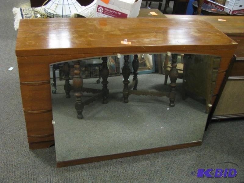 vintage mid century 9 drawer wood d...