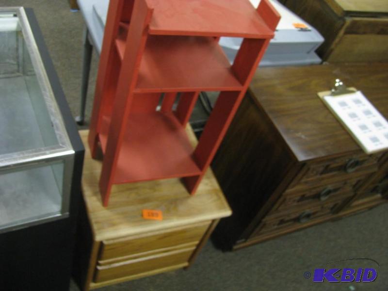 red shelf &amp oak 2 drawer file c...
