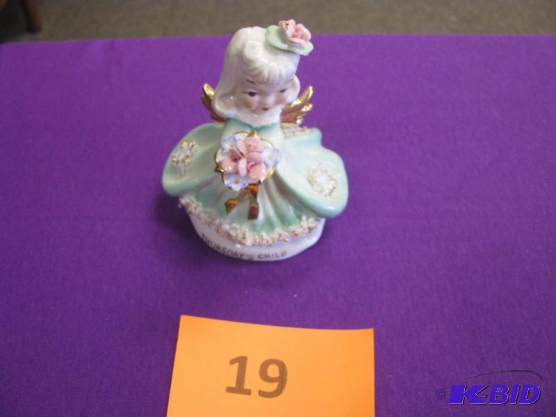 vintage Lefton Thursdays Child fig...