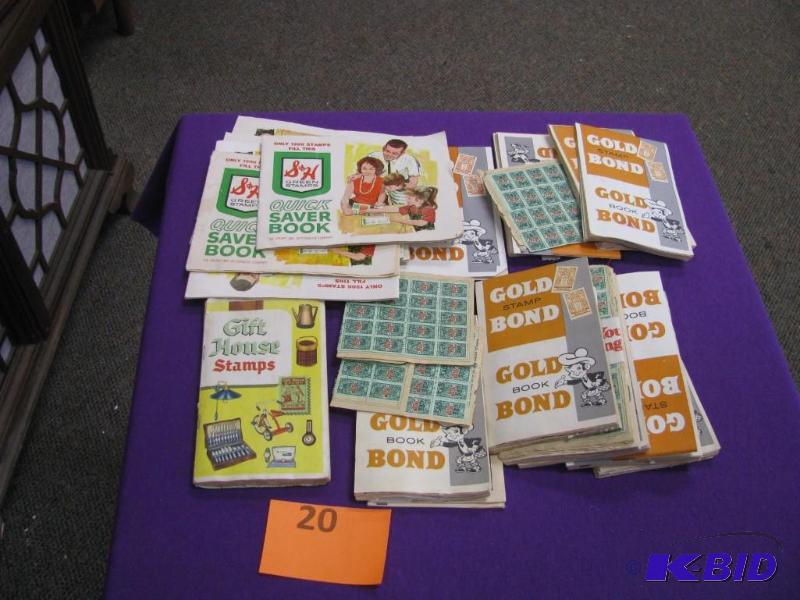 several vintage S&ampH green stamp...