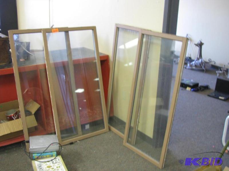 vintage wood framed windows...