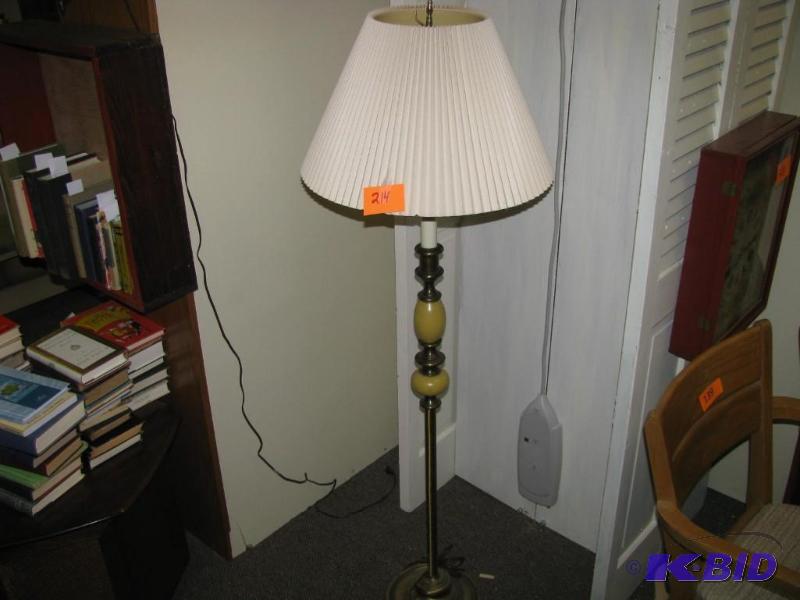 vintage tall metal floor lamp...