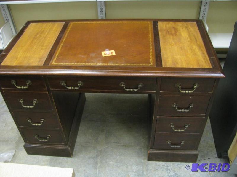 vintage wood writingoffice desk wi...