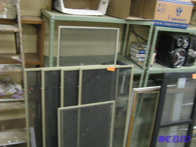 6 thin metal framed screens...