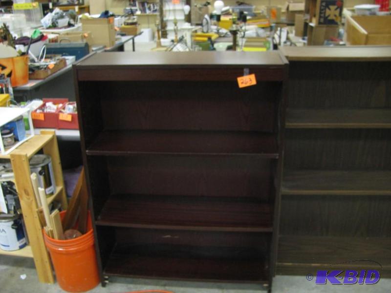 Wood office book shelf, good solid ...