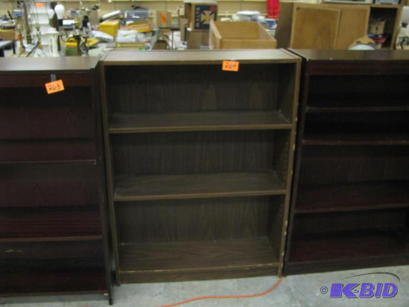 Wood office book shelf, good solid ...