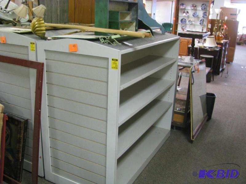 large retail display shelving on tw...