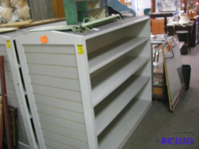 large retail display shelving on tw...