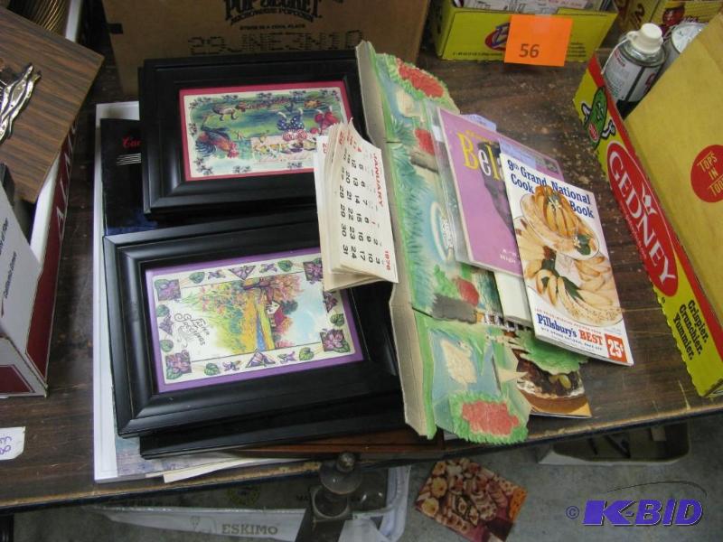 misc items Thomas Kinkade book fram...