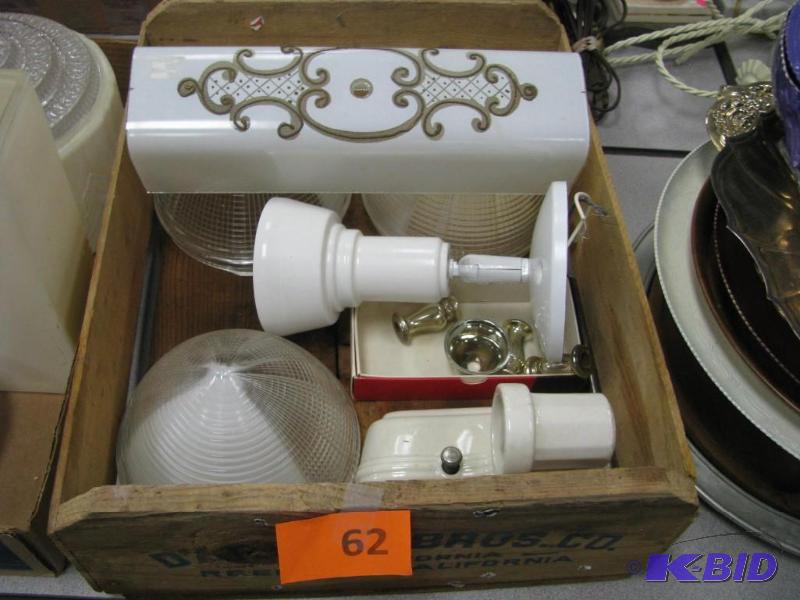 lot of vintage light fixtures and c...
