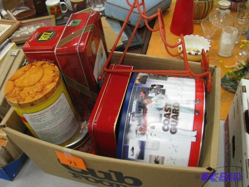 miso. Decorative tins...