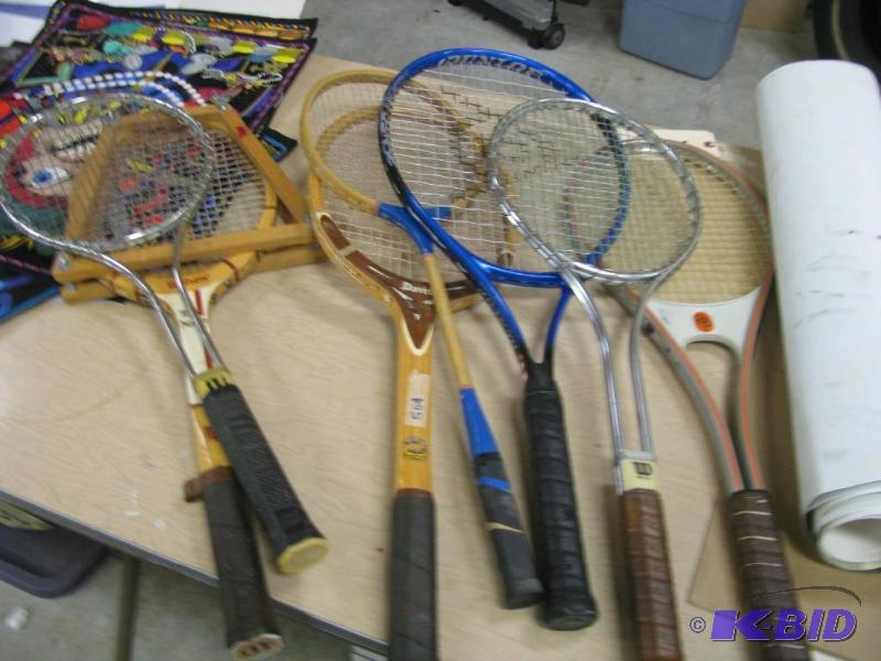 lot of vintage tennis &amp badmint...