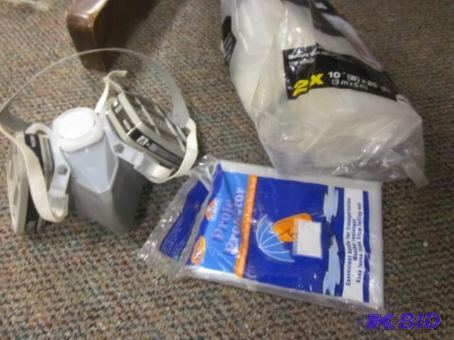 3M vapor mask, looks new and (2) ba...