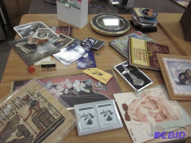 Table lot of items....