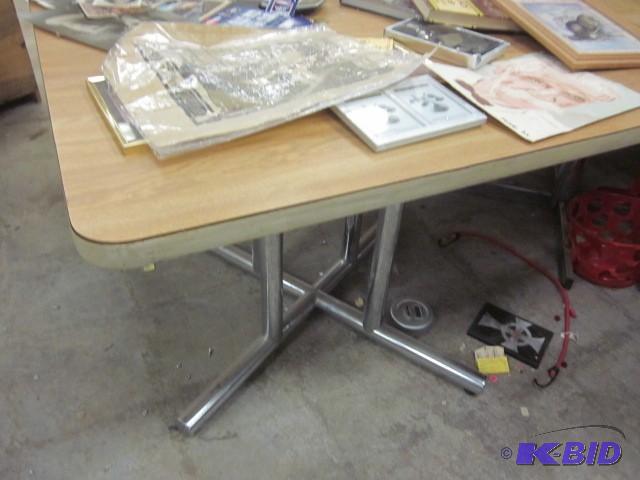 3 foot x 3 foot table. Items on top...