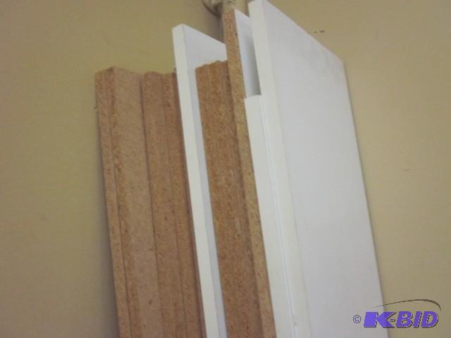 Lot of 6 foot wood shelves....