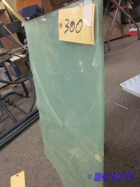 Lot of (2) 2 foot x 1 foot plexi gl...