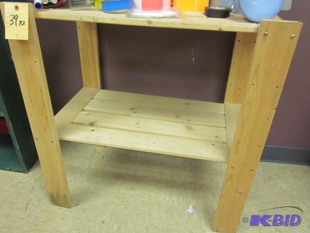 Wood shelving unit....