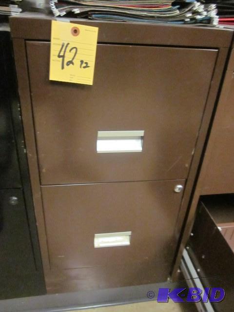 (2) drawer brown file cabinet. &nbs...
