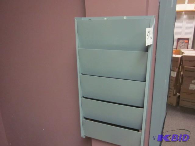 Metal mail or file slot....