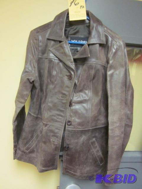 Ladies size M distressed leather co...