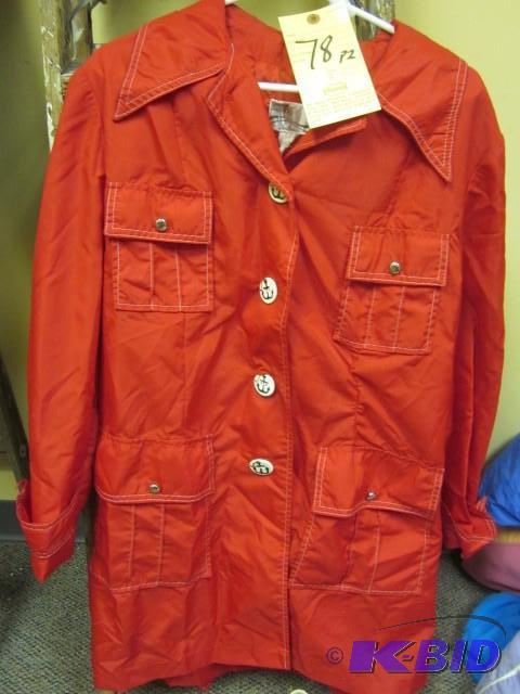 Vintage Montgomery Wards red rain c...