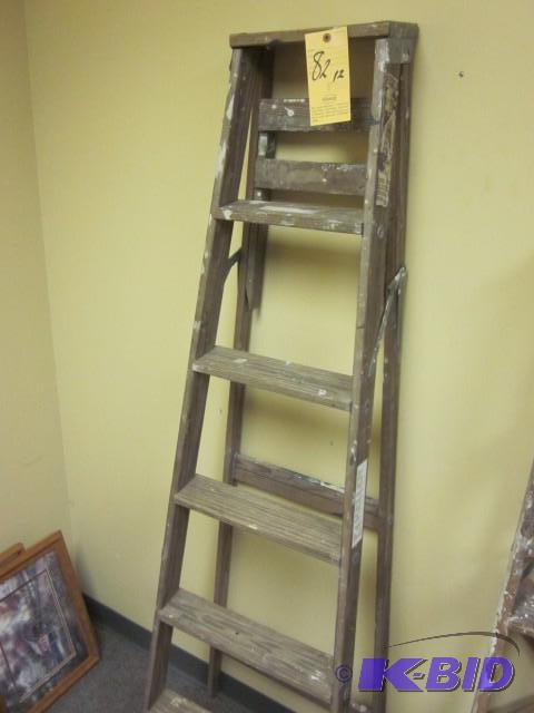 6 foot Keller wood ladder....