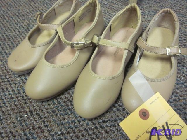 (2) pairs of childrens tap shoes, ...