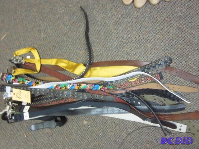 Large lot of belts....