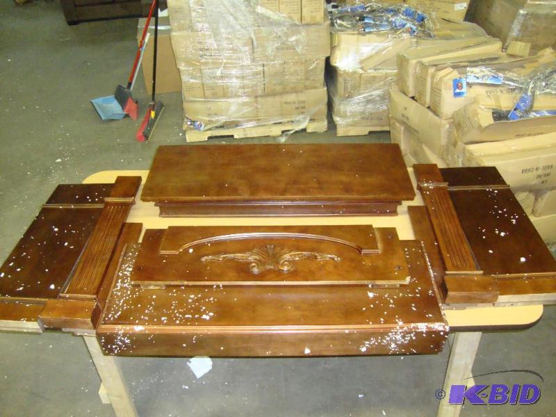 Walnut Fireplace Mantle, minor ship...