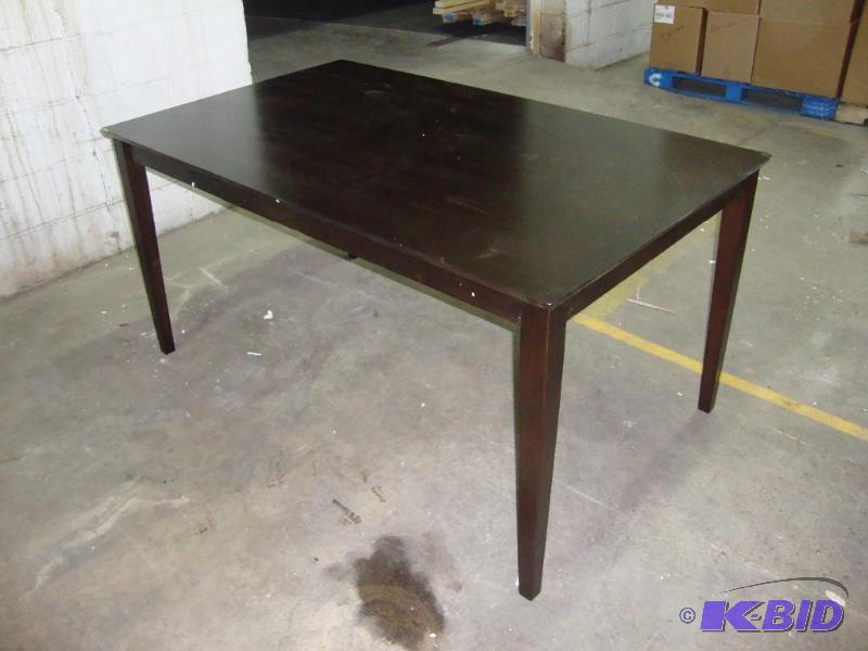 Dark Woodgrain Dining Table, minor ...