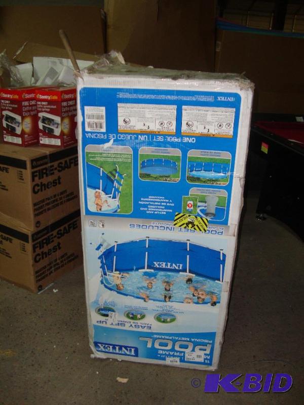 Intex 15ft Metal Frame Pool, uninsp...