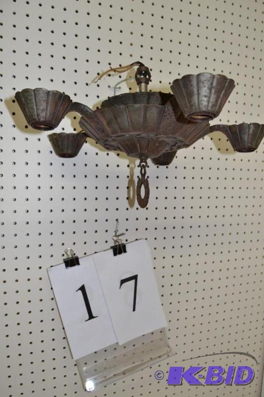 lot 17 image: Vintage light fixture