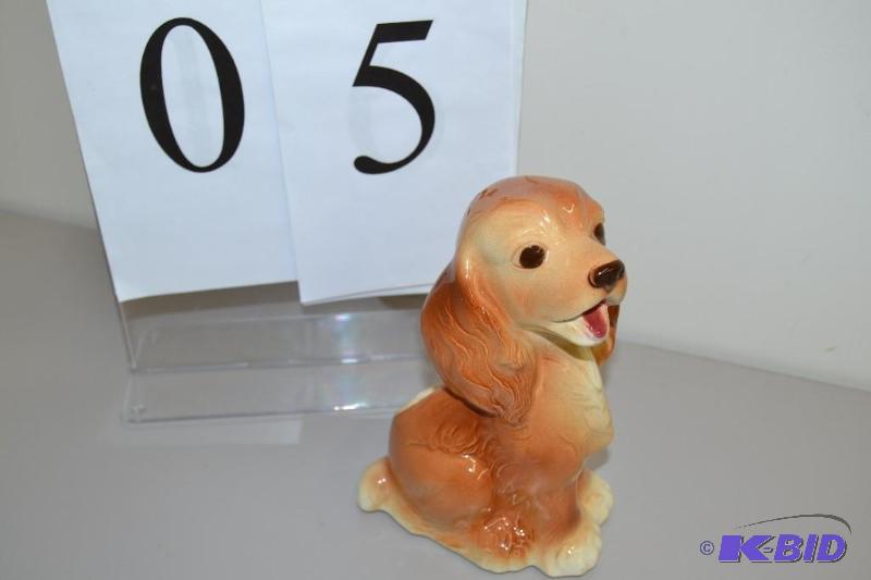 lot 5 image: Vintage Royal Copley Cocker Spaniel Planter