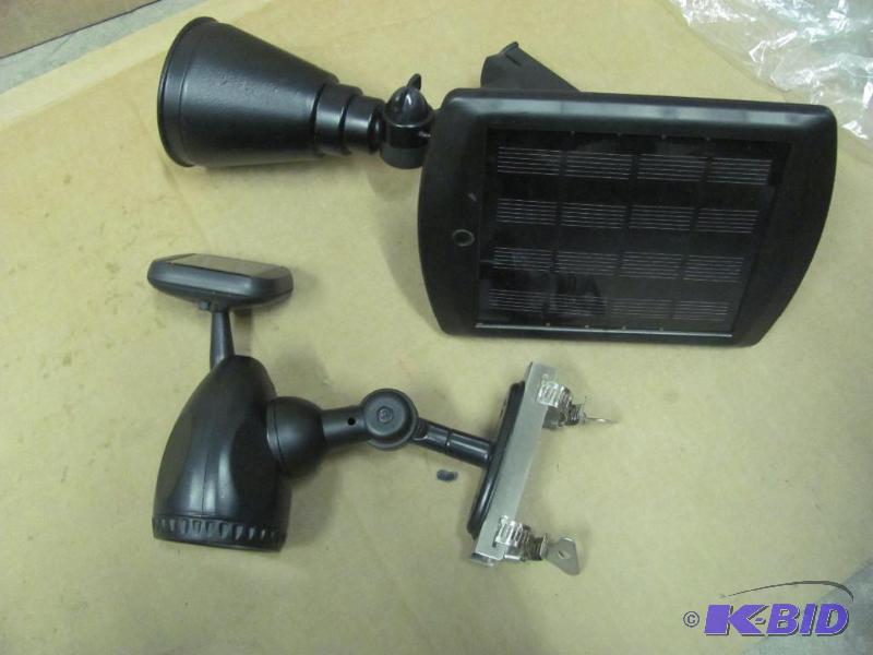 Pair of Solar Powered Flag Lights. ...