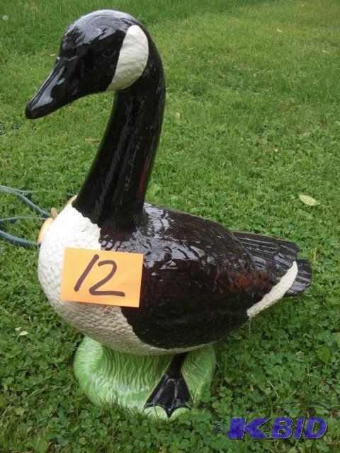 lot 12 image: GlassPorcelain Canada Goose.. Appr...