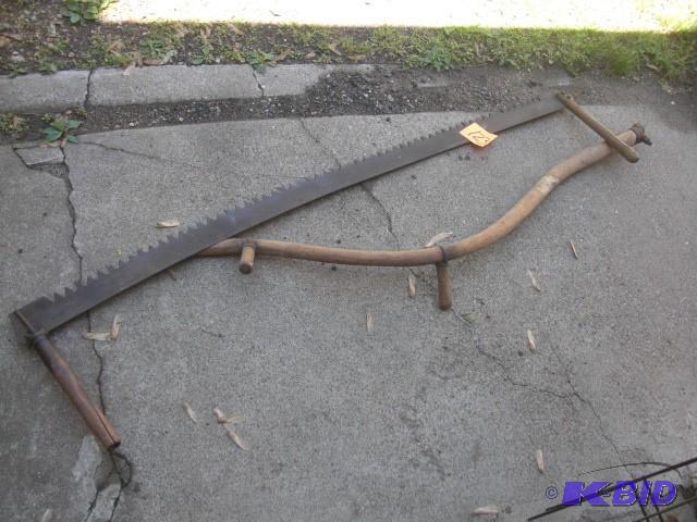 lot 123 image: CROSS CUT SAW.. 66in  Scythe Hand...