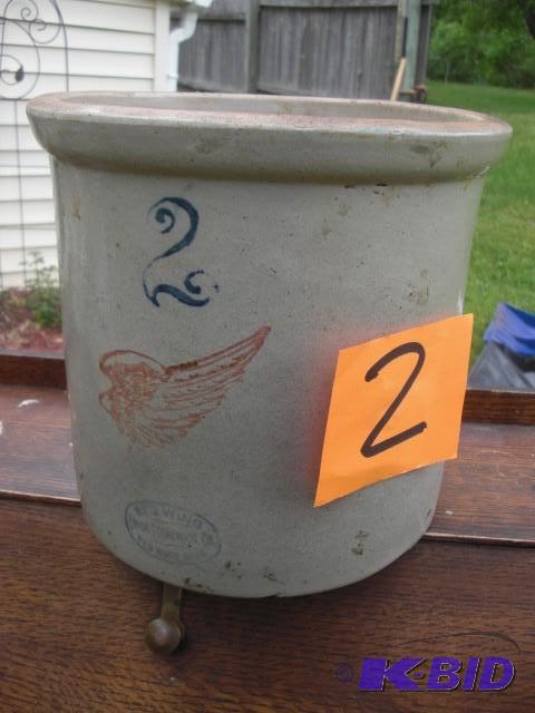 lot 2 image: No. 2 Red Wing Crock.. Very nice sh...
