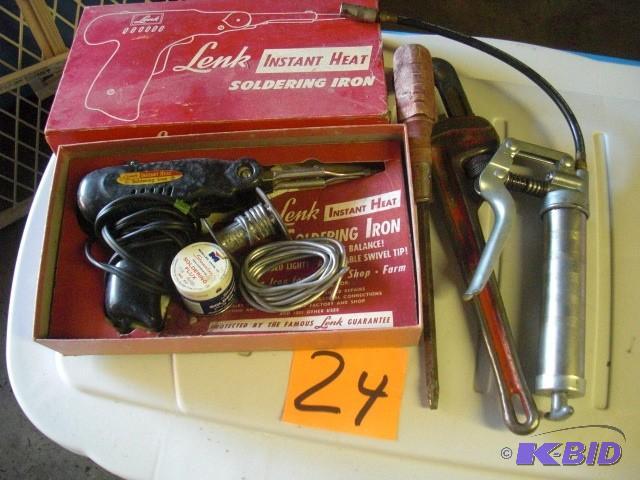 lot 24 image: Lenk Instant Heat soldering Iron.. ...