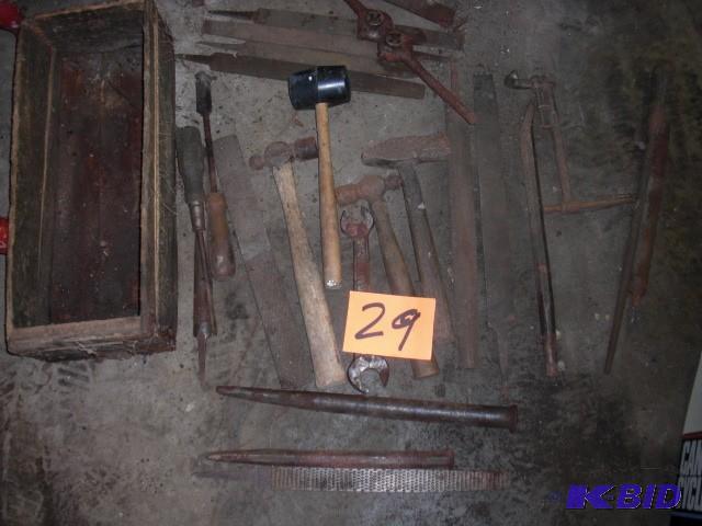 lot 29 image: Misc tools   Rasps  Files  Punches ...