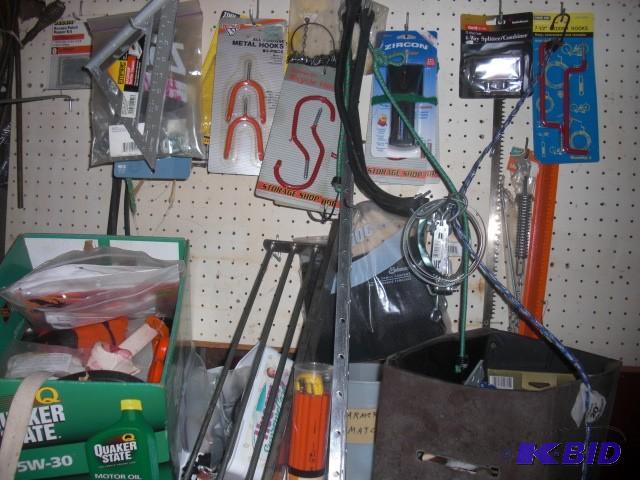 lot 42 image: Everything on the top shelf and on ...